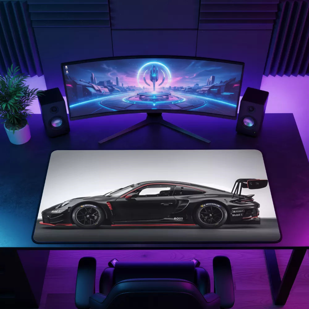 Tapis de souris xxl Porsche GT3 RS Noir