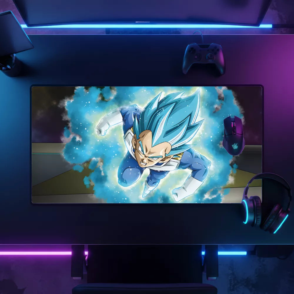Tapis de souris Vegeta XXL Ultra Instinct en vol – meilleur tapis de souris gaming