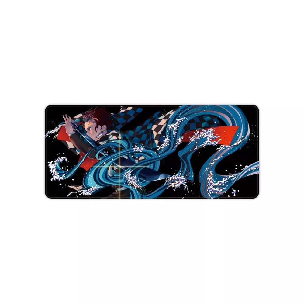 Tapis de souris Tanjiro Demon Slayer design combat
