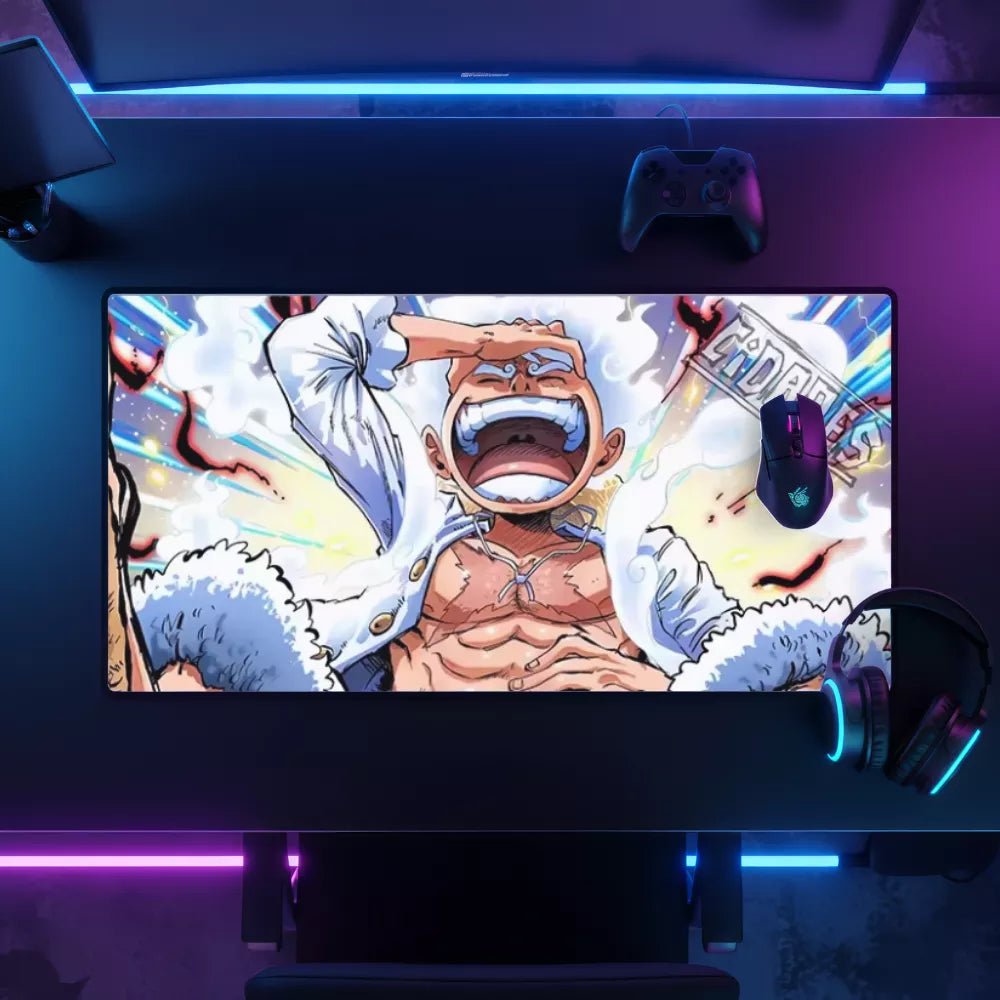 Tapis de souris Gear 5 Luffy One Piece gamer