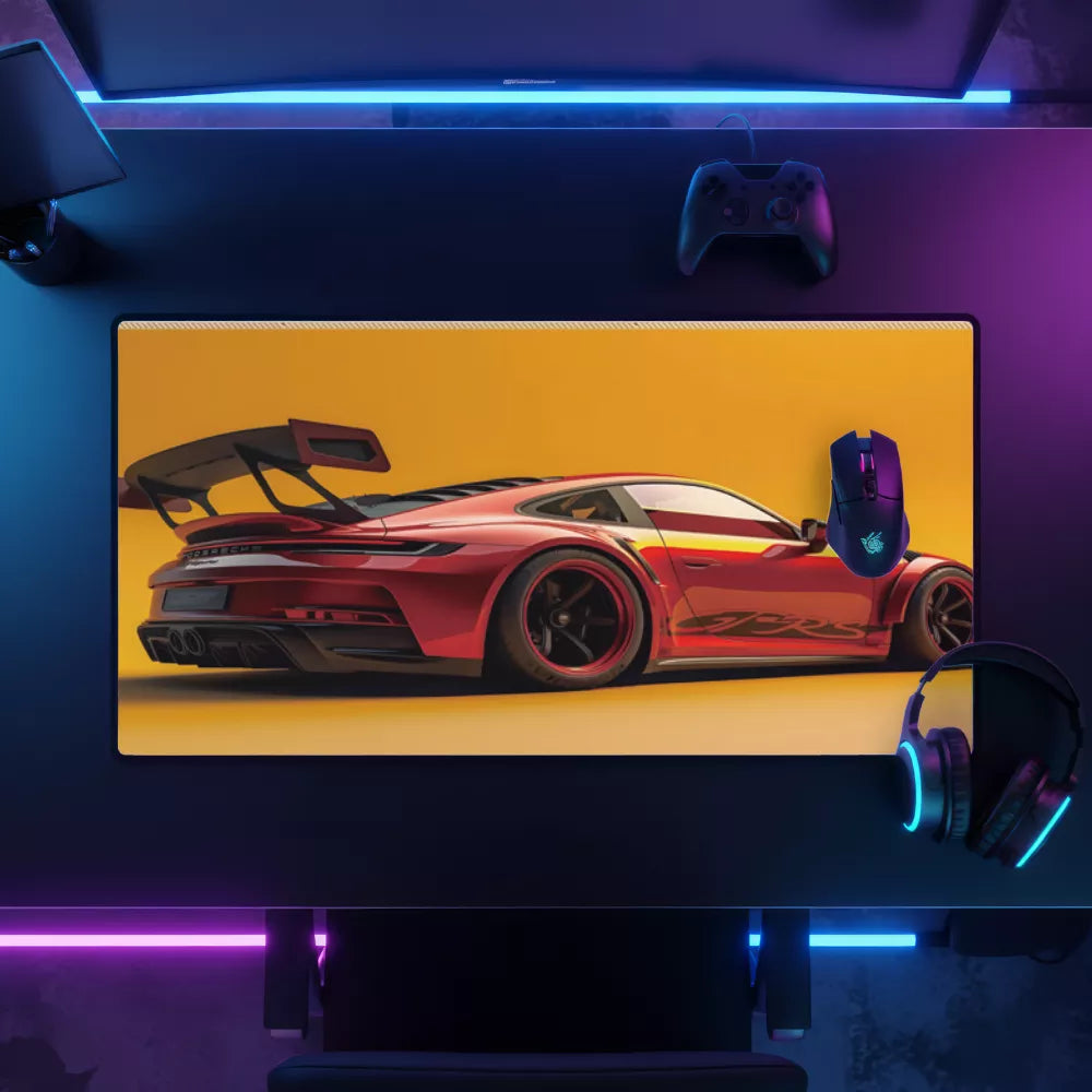 Meilleur tapis de souris voiture Porsche rouge