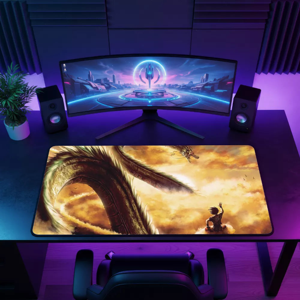 set up tapis de souris dragon ball z shenron