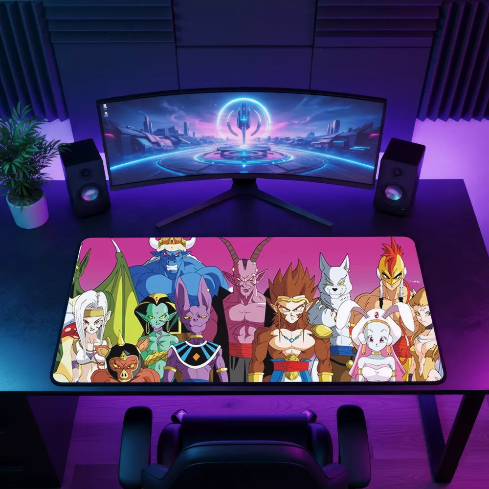 set up tapis de souris beerus team xxl puissance