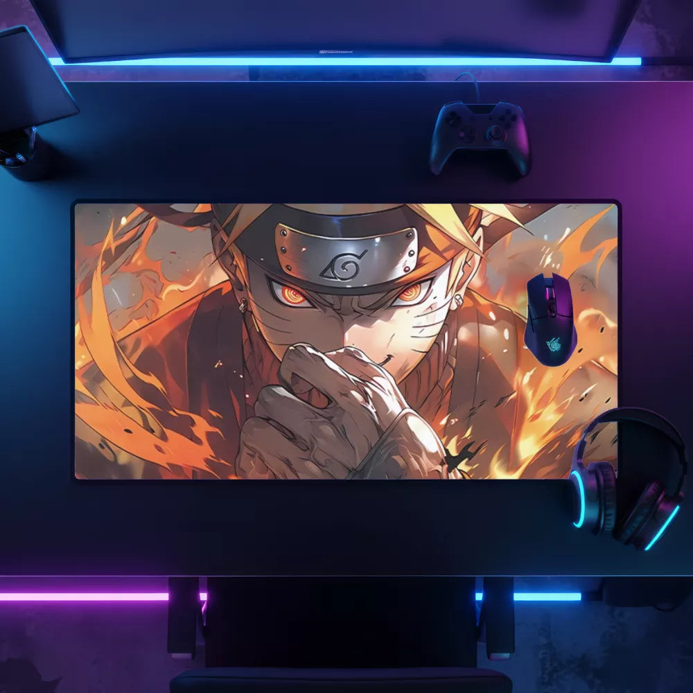 Set up tapis de souris Naruto combat XXL