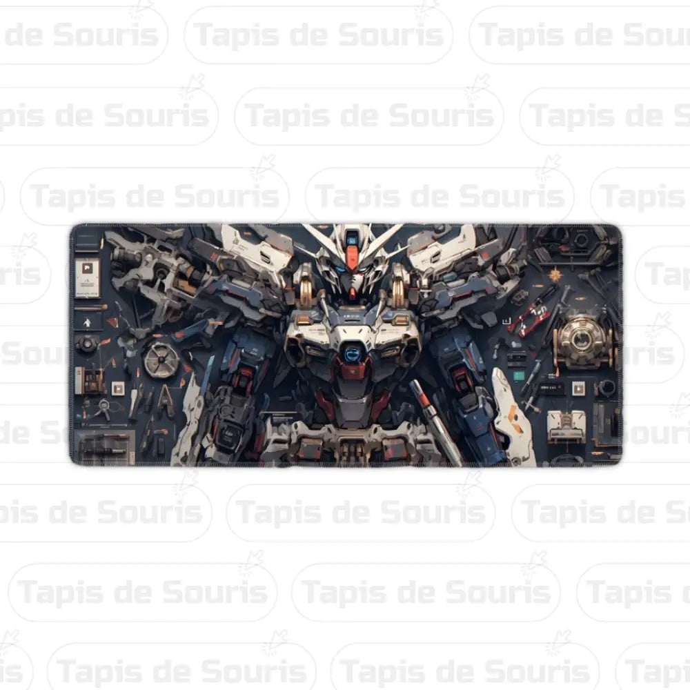 Tapis de souris gamer Mecha, surface antidérapante et design futuriste