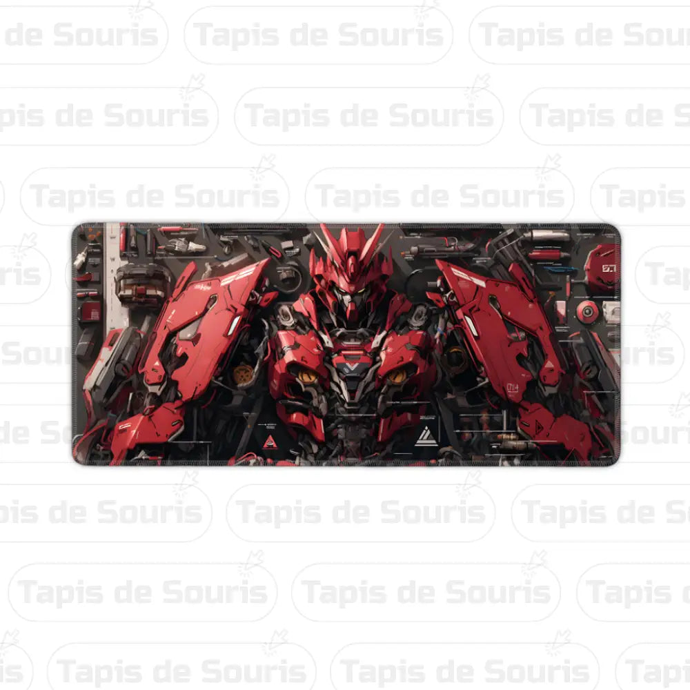 Tapi de souri pour gaming mecha, grande taille et motifs futuristes