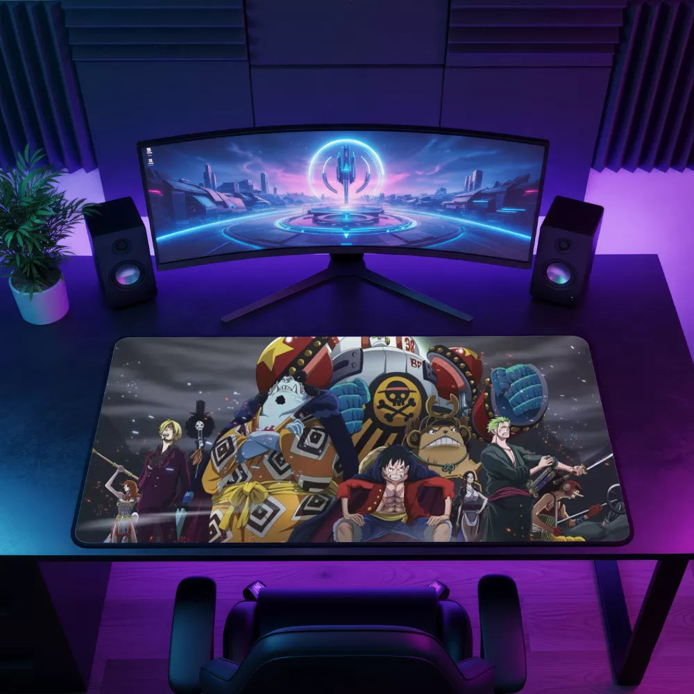 Tapis de souris 600x300 équipage au chapeau de paille