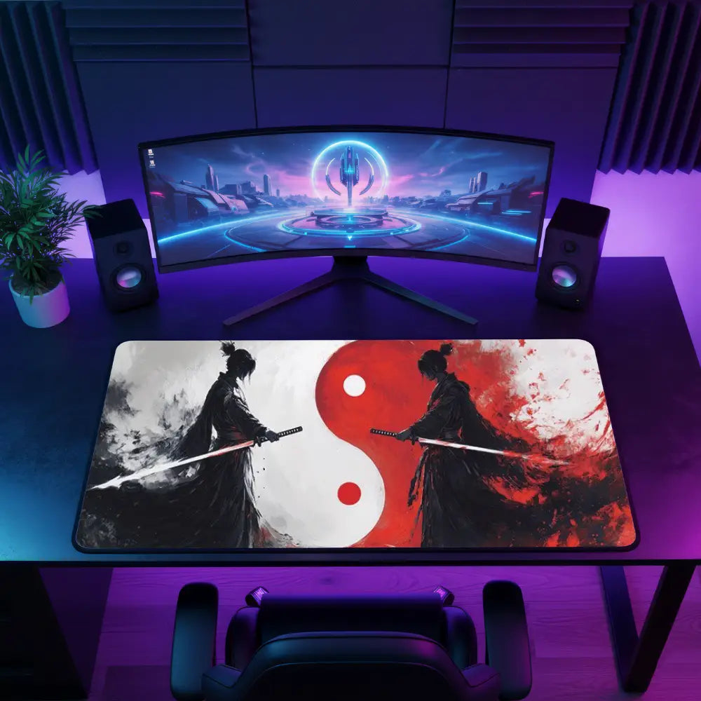 Tapis de souris 600x400 samourai face à face