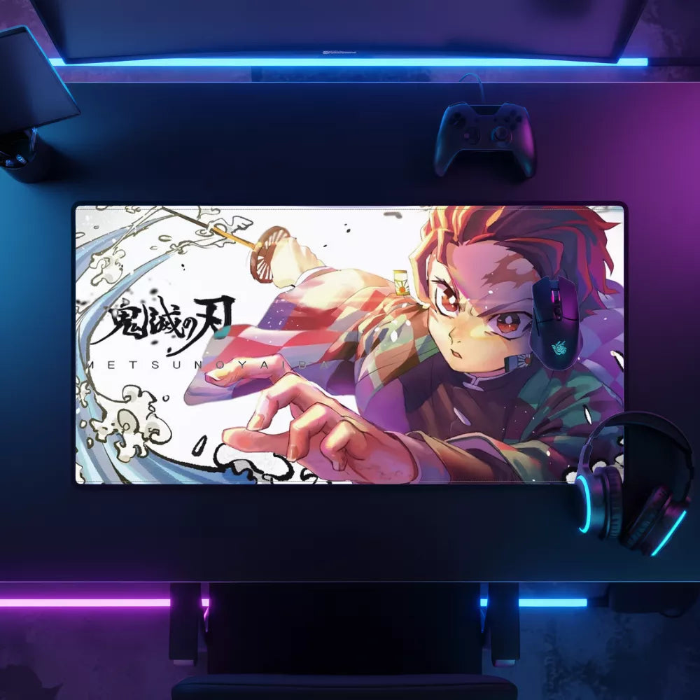 Tapis de souris Demon Slayer logo anime