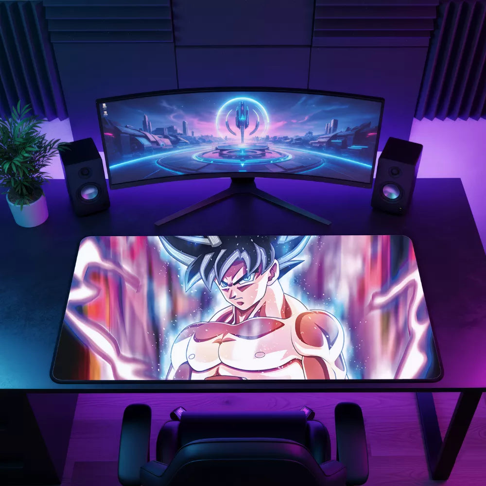 tapis de souris dragon ball z son goku xxl ultra instinct