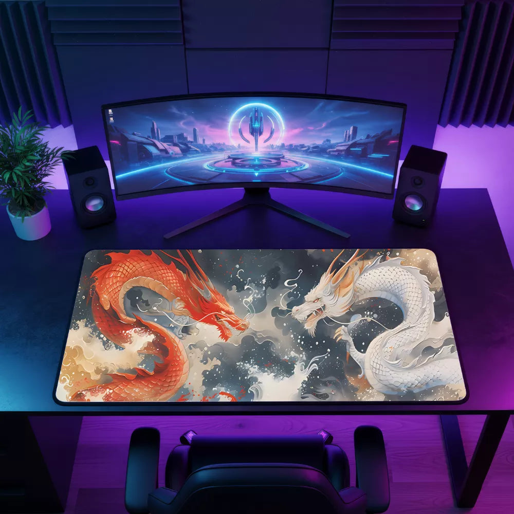 Tapis de souris gamer Dragon duel