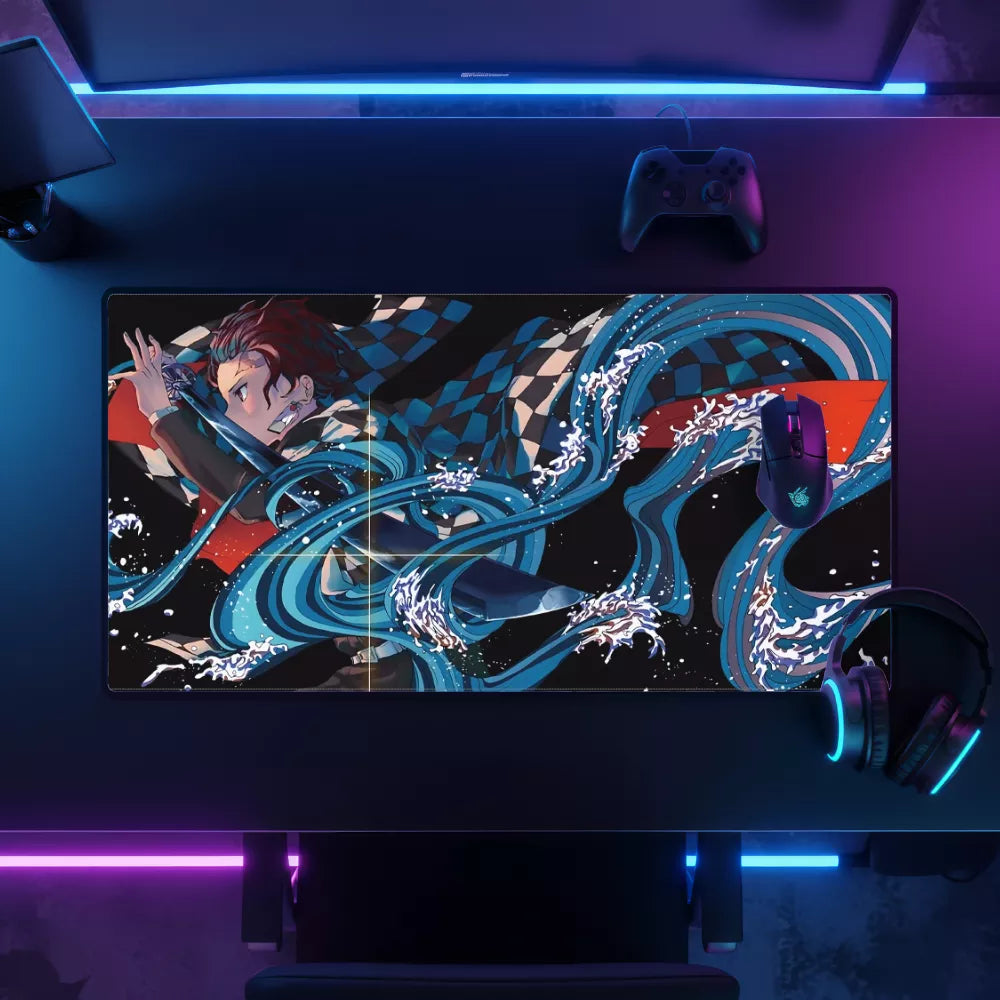 Tapis de souris XXL Tanjiro mouvement Demon Slayer