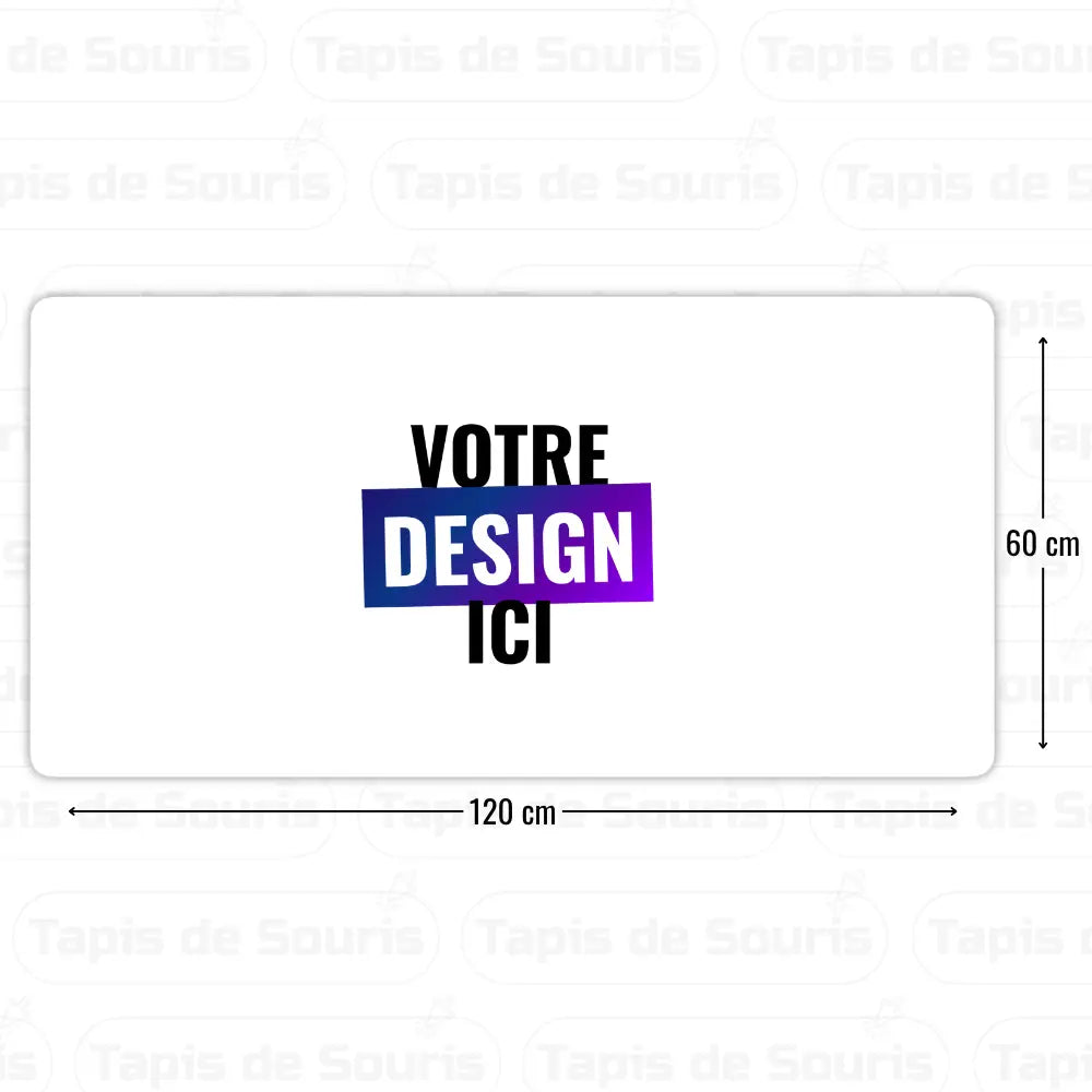 Tapis de souris personnalisé 120x60cm