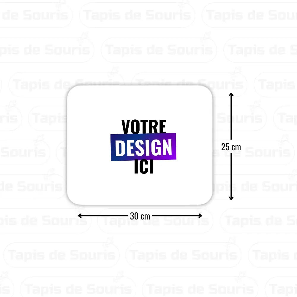 Tapis de souris personnalisé 30x25cm