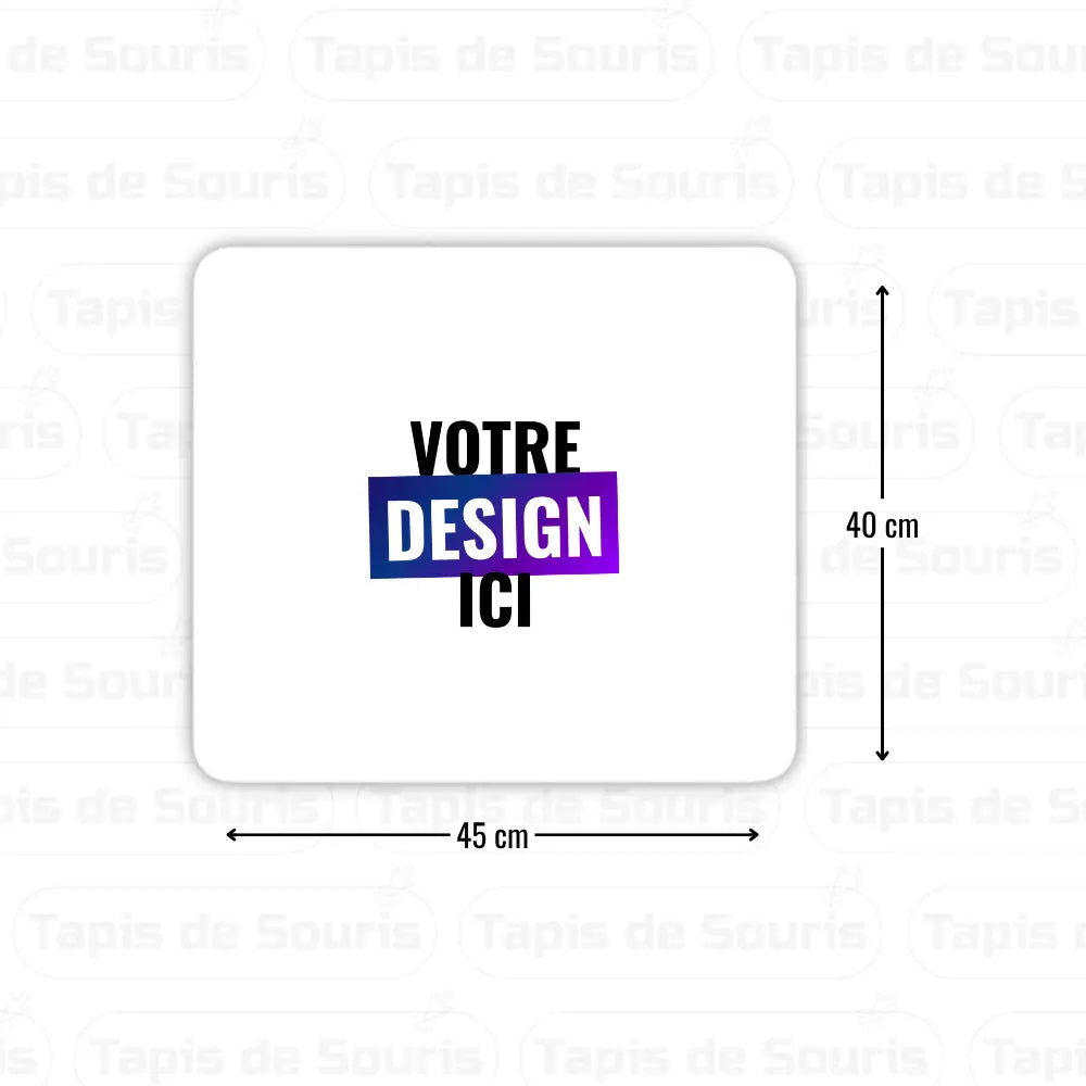 Tapis de souris personnalisé 40x45cm