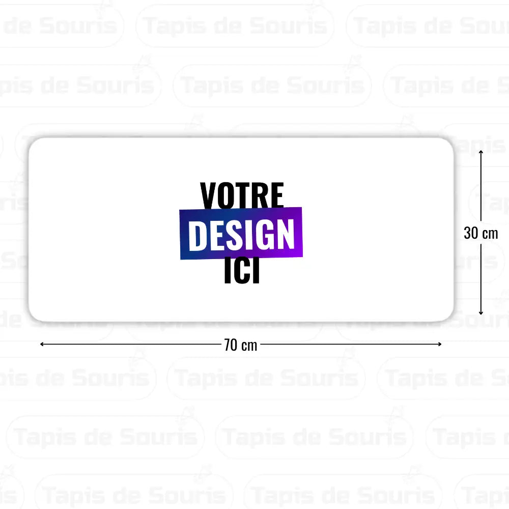 Tapis de souris personnalisé 70x30cm