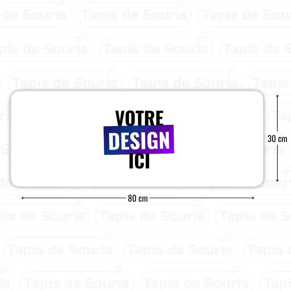 Tapis de souris personnalisé 80x30cm