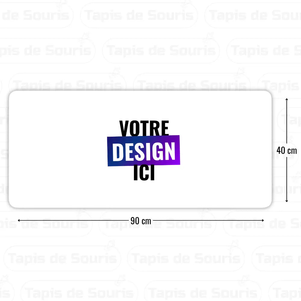 Tapis de souris personnalisé 90x40cm