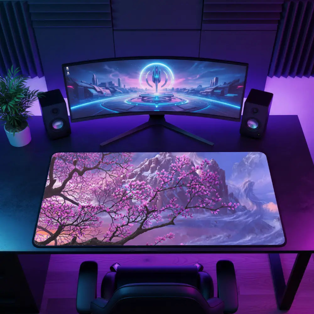 Tapis de souris XXL - L'arbre Rose