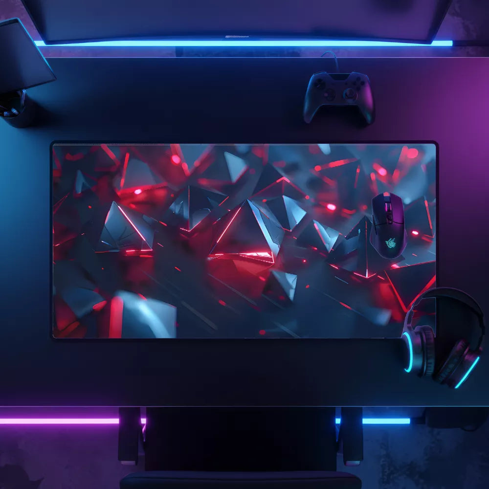 meilleur tapis de souris gamer Forme 3D triangles V2