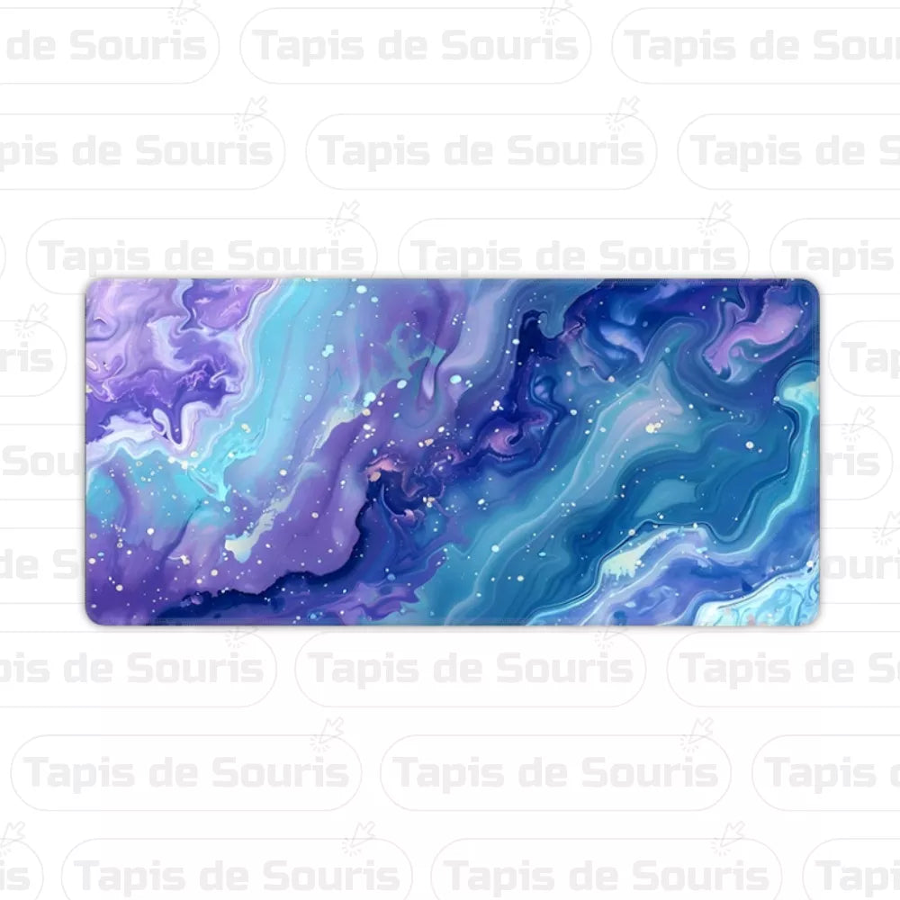 Tapis de souris bleu motif graphique pour gamer
