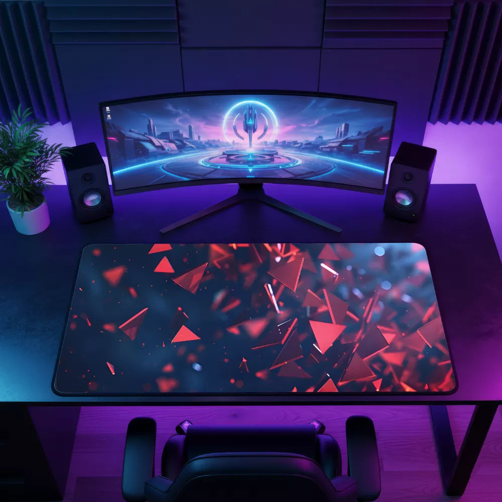 tapis de souris xxxl formes 3D éclats