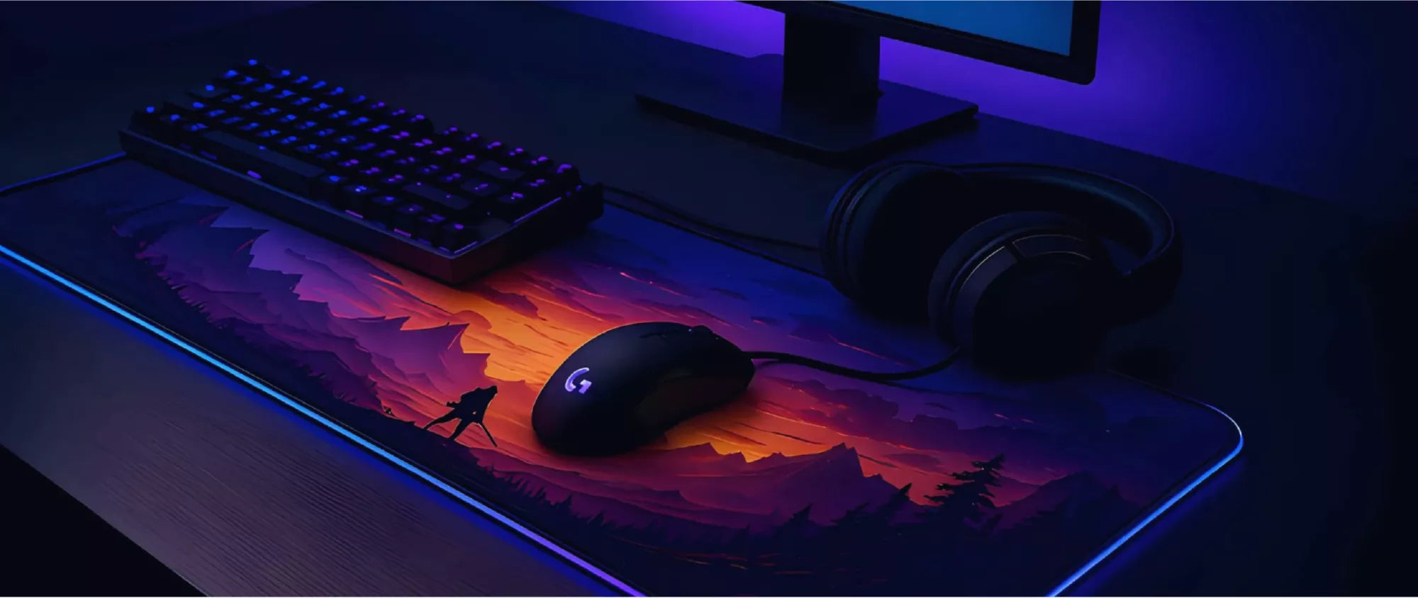 Bannière promotionnelle tapis de souris XXL