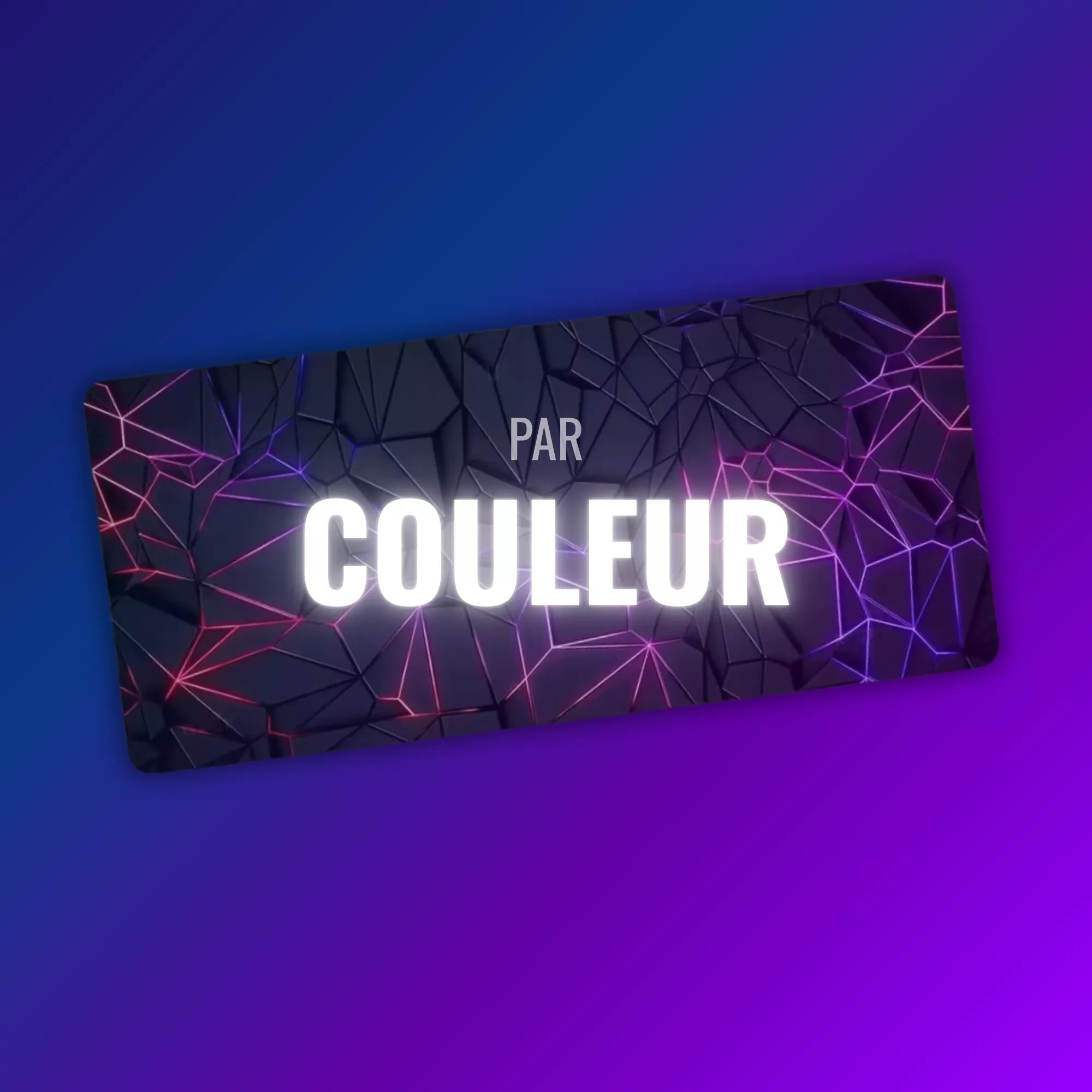 Collection tapis de souris par couleur et design gaming