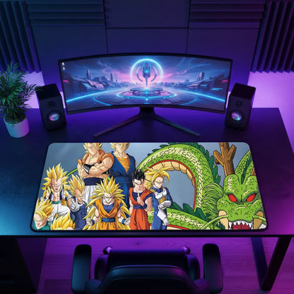 Set Up Tapis de souris Son Goku Team XXL Shenron