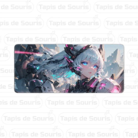 Tapis de souris gamer xxl Mecha pour bureau