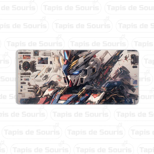 Tapi de souri gamer Mecha, surface lisse et ergonomique
