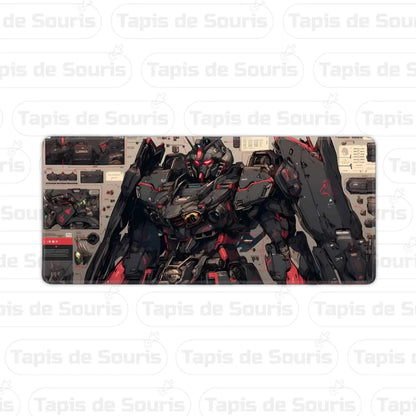 Tapis de souris gamer Mecha avec motifs détaillés, idéal pour gaming