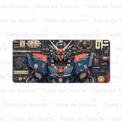  tapis de souris pour gamer xxl Mecha Bleu