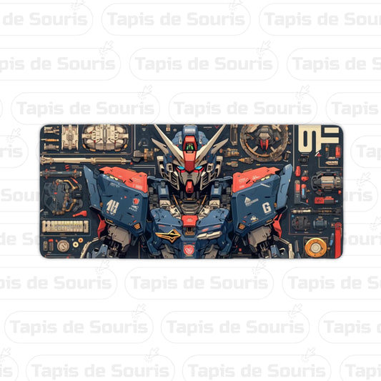  tapis de souris pour gamer xxl Mecha Bleu