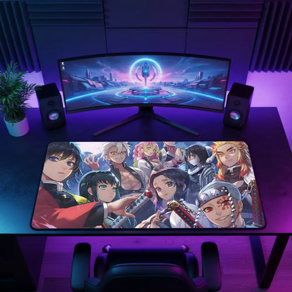 Tapis de souris Demon Slayer les Piliers design