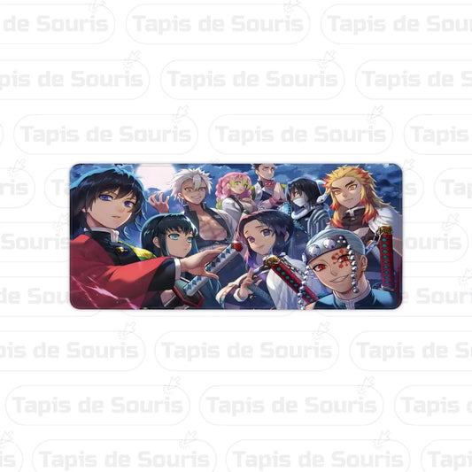 Tapis de souris Demon Slayer les Piliers multicolore