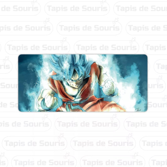Meilleur tapis de souris Dragon Ball Z Goku XXL Ultra Instinct en combat – grand tapis de souris gamer xxl