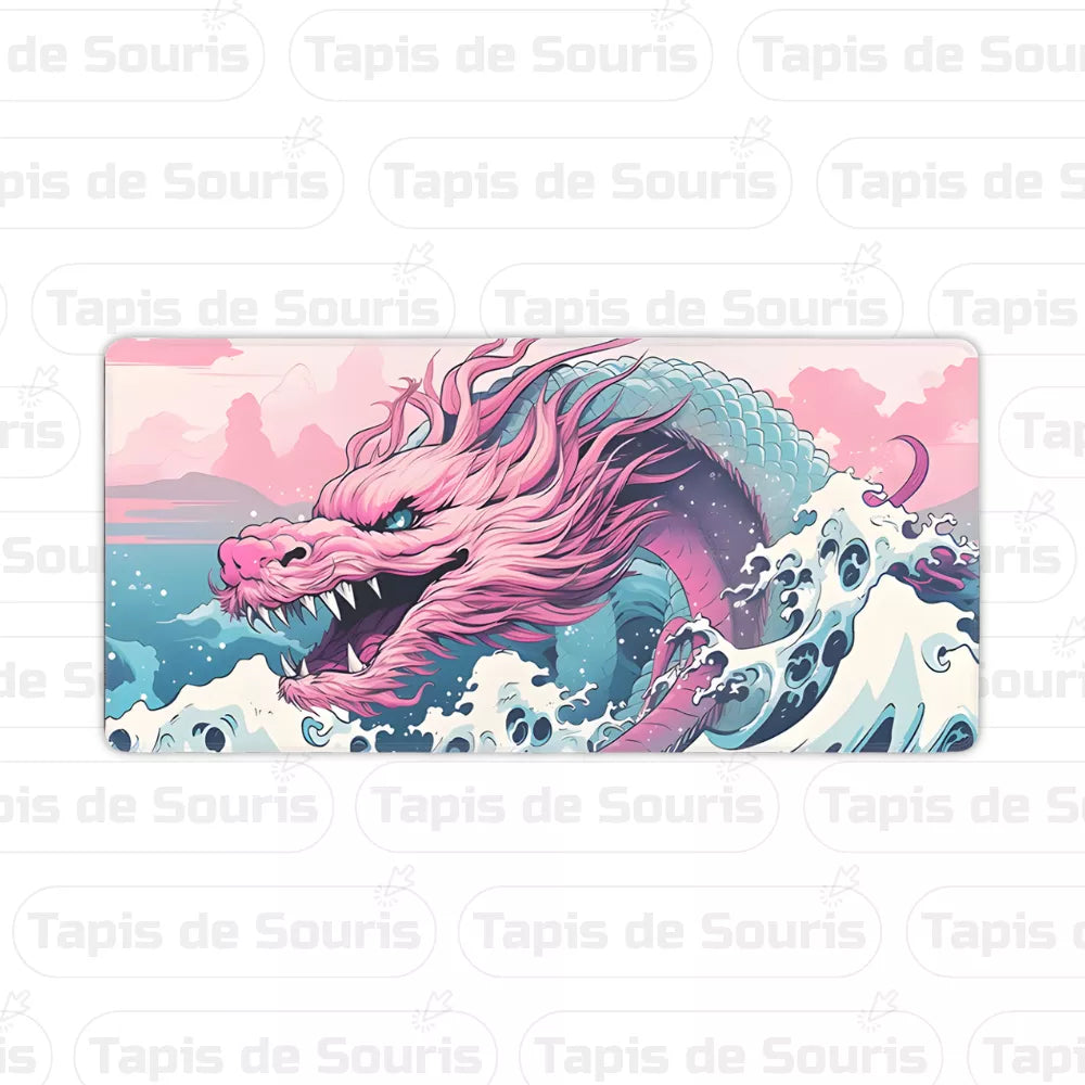 Tapis de souris Japon Dragon Rose