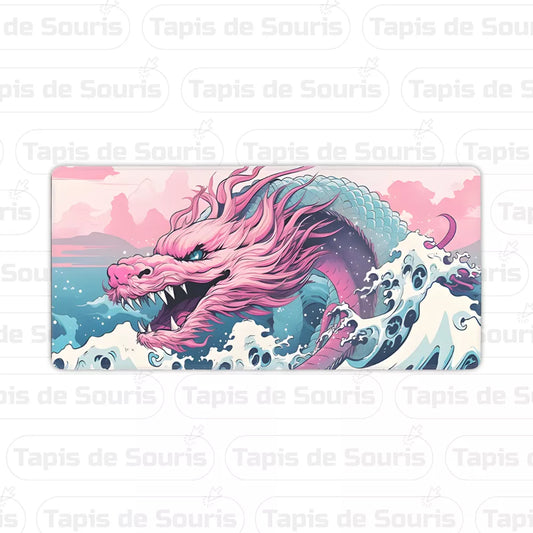 Tapis de souris Japon Dragon Rose