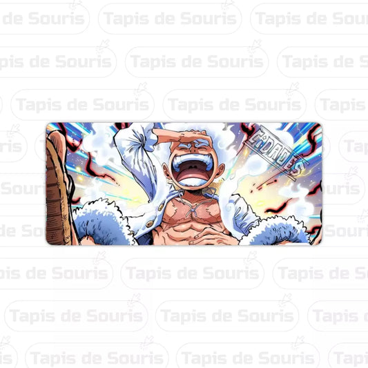 Tapis de souris Luffy Gear 5 transformation blanche