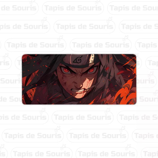 Tapis de souris XXL Sasuke colère Sharingan