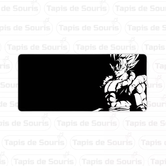 Tapis de souris Son Goku XXL style sombre et mysterieux