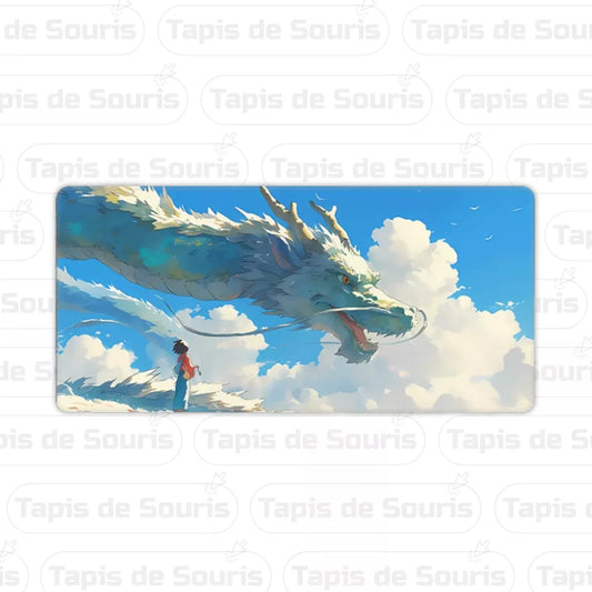 Tapis de souris XXL Japon Dragon dans le ciel