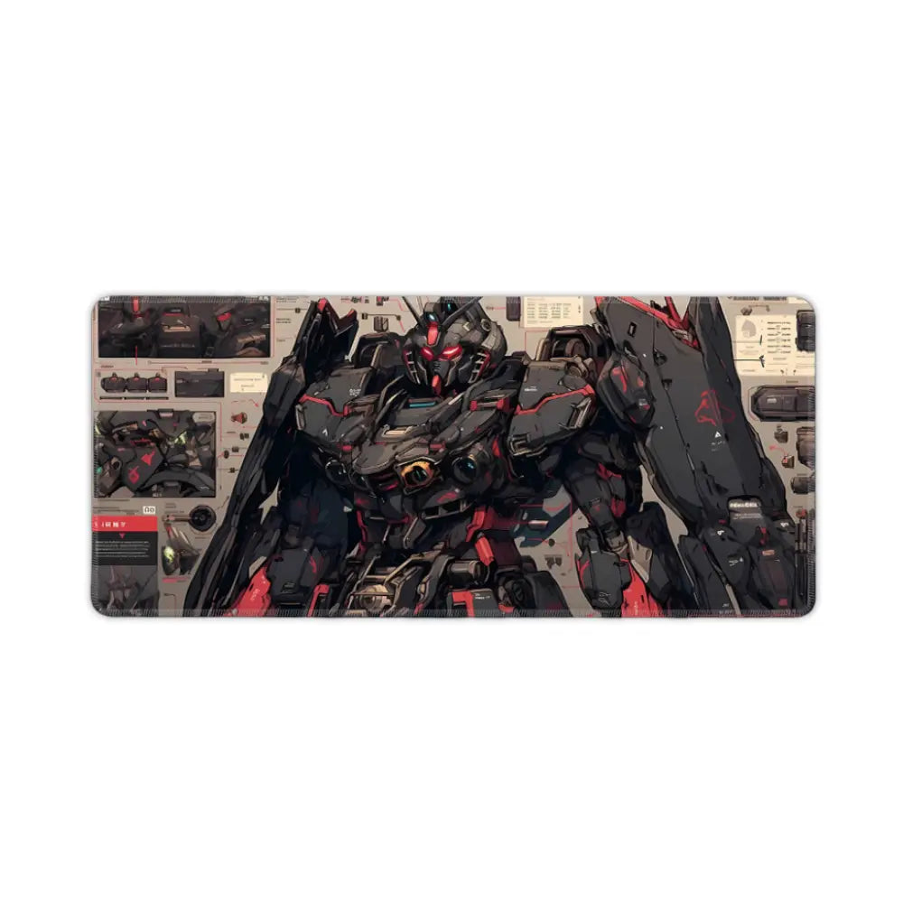 Tapis de souris de gamer Mecha, surface lisse et XXL pour ordinateur