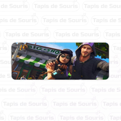 tapis de souris xl fortnite skin couple