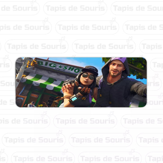tapis de souris xl fortnite skin couple