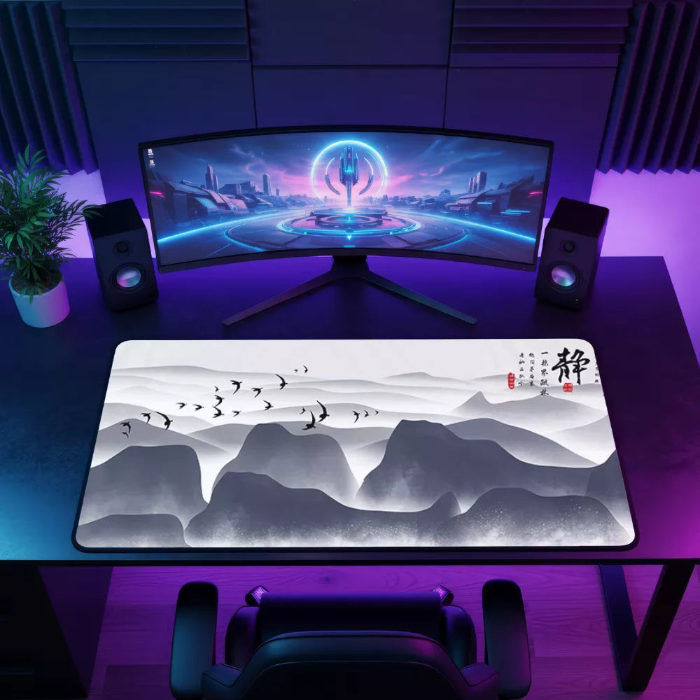 meilleur tapis de souris paysage japon violet