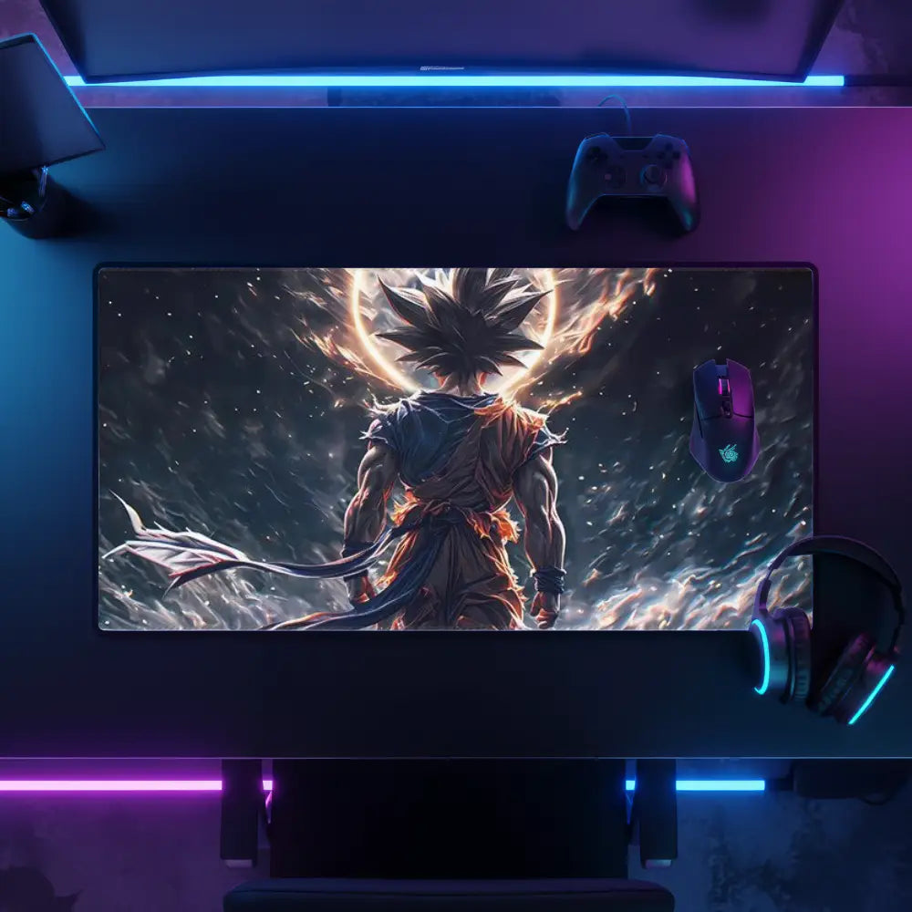 Tapis de souris gaming dragon ball Z - Goku face à son destin