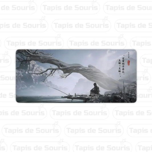 Tapis de souris japon, homme solitaire gaming