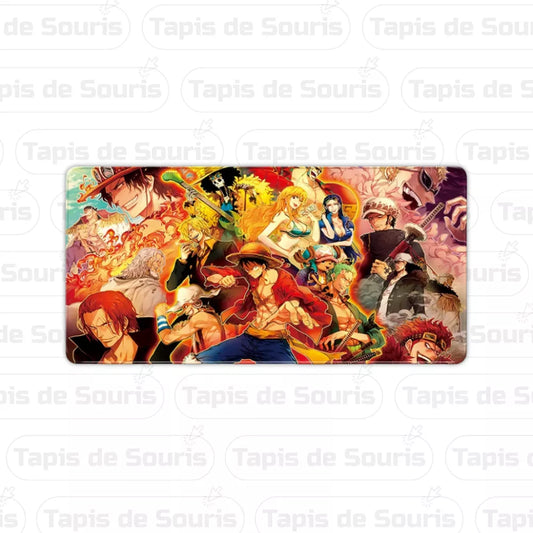 Tapis de souris One Piece génération terrible motif manga